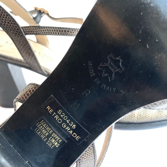 KENNETH COLE New York Leather T Strap Heels sz 8 - Picture 8 of 9